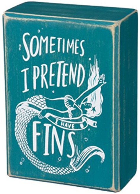 Primitives By Kathy - Box Sign - I Have Fins