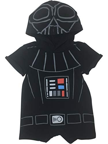 Star Wars Darth Vader Infant Baby Boys Hooded Romper Costume Outfit 18 Months