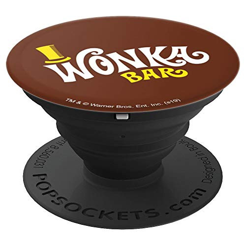 Willy Wonka and the Chocolate Factory Wonka Bar Logo PopSockets Grip and Stand for Phones and Tablets