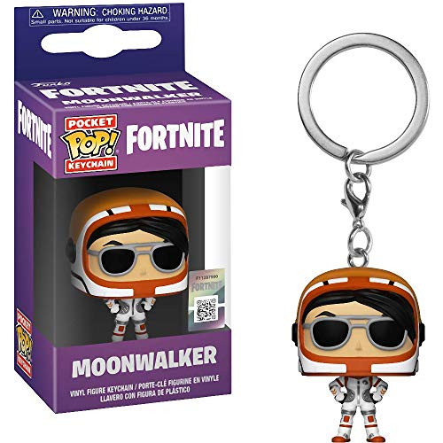 Funko Moonwalker: Fortnite x Pocket POP! Mini-Figural Keychain + 1 Video Games Themed Trading Card Bundle [36949]