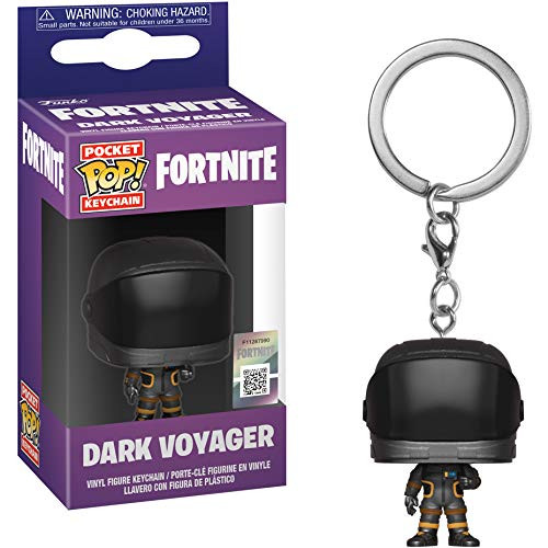 Funko Dark Voyager: Fortnite x Pocket POP! Mini-Figural Keychain + 1 Video Games Themed Trading Card Bundle [35701]
