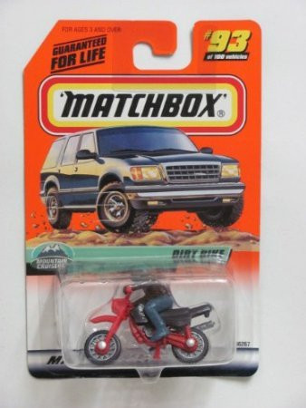 Dubblebla 1999 Matchbox Mountain Cruisers Dirt Bike Red/Black #93