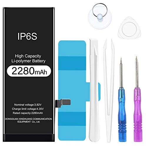 Battery for iPhone 6s, 2280mAh High Capacity Li-Polymer Replacement Battery with Complete Repair Tool Kit and Instructions - 24 Months Warranty