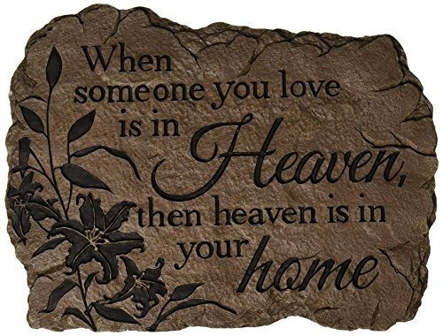 Carson Home Accents Garden Stone, Heaven Home, 10.5-Inch by 8-Inch
