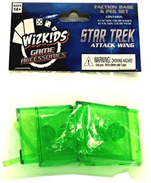 Star Trek Attack Wing: Romulan (Green) Faction Base/pegs Set Star Trek Attack Wing: Romulan (Green) Faction Base/pegs Set