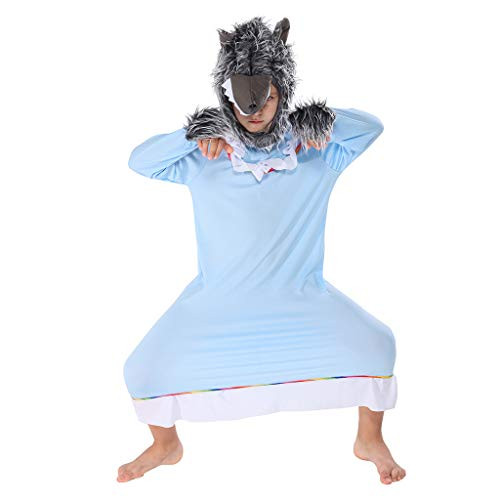 ReneeCho Boys Big Bad Wolf Granny Halloween Costume Fairy Tale Dress Up
