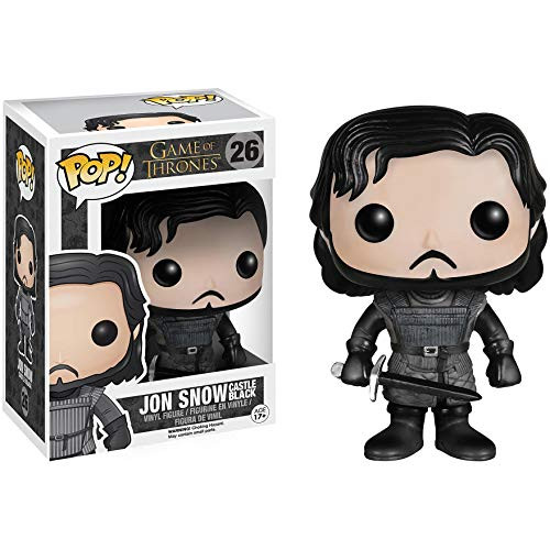 Funko Jon Snow [Castle Black]: Game of Thrones x POP! Vinyl Figure & 1 POP! Compatible PET Plastic Graphical Protector Bundle [#026 / 04073 - B]
