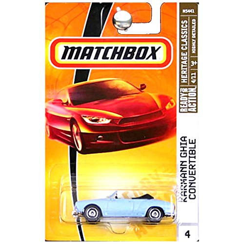 Matchbox Heritage Classics Volkswagen VW Karmann Ghia Convertible Powder Blue Matchbox Heritage Classics Volkswagen VW Karmann Ghia Convertible Powder Blue