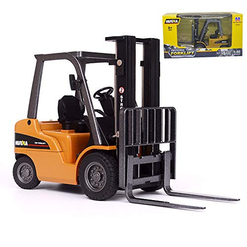 Ailejia 1/50 Scale Forklift Trucks Alloy Models Fork Truck Warehouse Truck Vehicle Model Engineering Car Toy Boy Gift (Forklift)