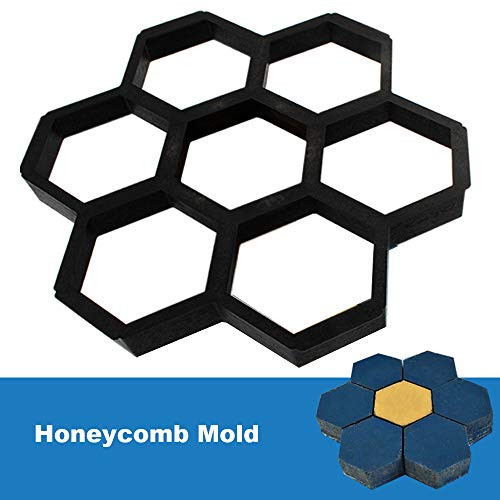 CJGQ ANOTHERA 15.7"x15.7"x1.57" Concrete Molds Reusable Walk Maker Stepping Stone Paver Path Maker Lawn Patio Yard Garden DIY Walkway Pavement Paving Moulds (Honeycomb) CJGQ ANOTHERA 15.7"x15.7"x1.57" Concrete Molds Reusable Walk Maker Stepping Stone Paver Path Maker Lawn Patio Yard Garden DIY Walkway Pavement Paving Moulds (Honeycomb)