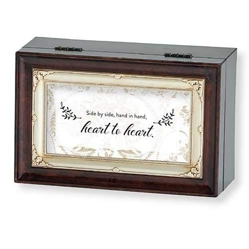 Roman Music Box Side by Side Brown Box Anniversary Collection - Plays Hungarian Dances