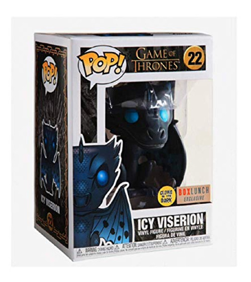 Funko Pop! ICY Viserion Glow in The Dark Box Lunch Exclusive Vinyl Figure Funko Pop! ICY Viserion Glow in The Dark Box Lunch Exclusive Vinyl Figure
