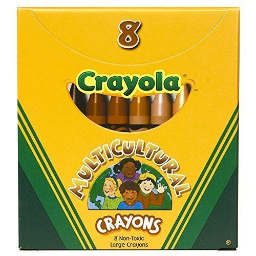 CRAYOLA LLC MULTICULTURAL CRAYONS LARGE 8PK (Set of 12) CRAYOLA LLC MULTICULTURAL CRAYONS LARGE 8PK (Set of 12)