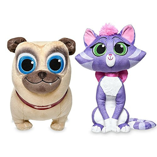 Disney Rolly Plush and Disney Hissy Plush - Puppy Dog Pals - Small 12 Inch