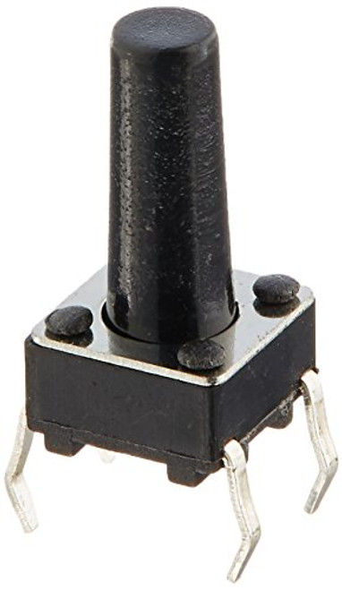 Uxcell 4 Pins DIP Momentary Tactile Tact Push Button Switch, 6 x 6mm