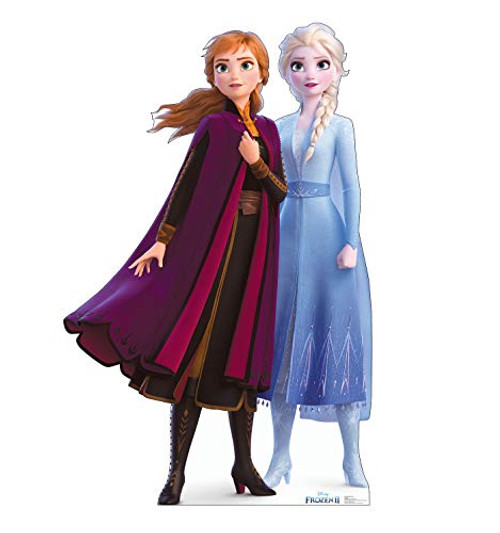 Advanced Graphics Anna & Elsa Life Size Cardboard Cutout Standup - Disney's Frozen II (2019 Film)