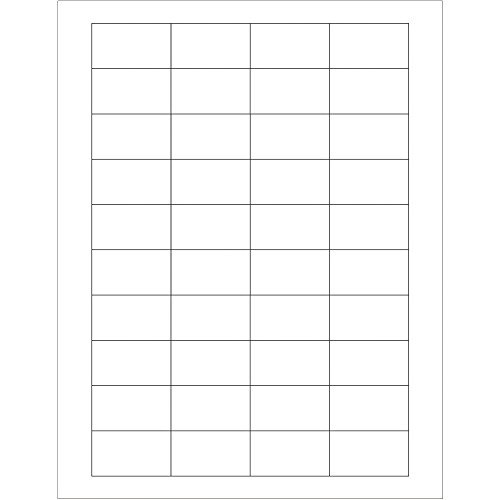 Tape Logic Rectangular Laser Labels, 1 3/4" x 1", White, 4000/Case