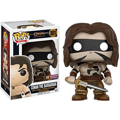 Funko Conan The Barbarian (PX Exclusive): Conan The Barbarian x POP! Movies Vinyl Figure & 1 POP! Compatible PET Plastic Graphical Protector Bundle [#381 / 11902 - B]