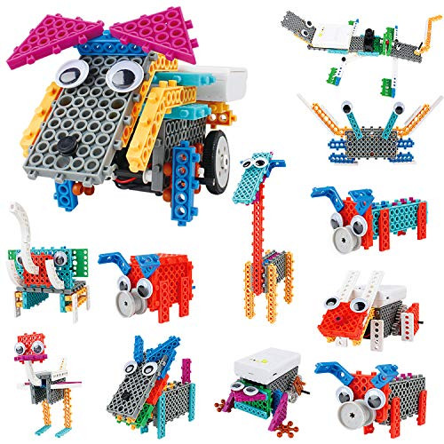 IAMGlobal 12 in 1 Robotic Kit, Remote Control Animals Building Blocks, Robot STEM Toy, Building Bricks Toy Kit, Remote Control Machine Educational Learning Robot Kits for Boys Girls