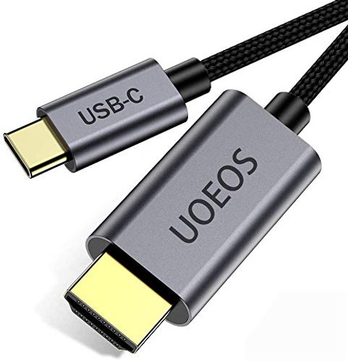 USB C to HDMI Cable 4K Adapter, UOEOS USB 3.1 Type-C to HDMI Adapter Compatible with MacBook Pro ,HDMI to USB C Adapter(Male to Male,1.8M) 