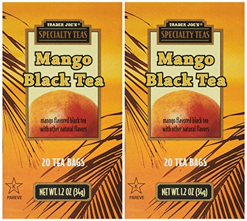 Trader Joe's Mango Black Tea, 20 Tea Bags x 2 Packs