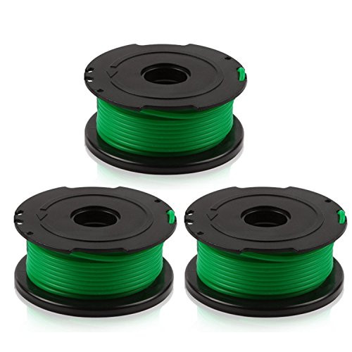 LBK INTERNATIONAL LBK Replacement Trimmer Spool Line for Black+Decker, compatible with SF-080 Auto Feed Spool Single Line Trimmer,3-Pack
