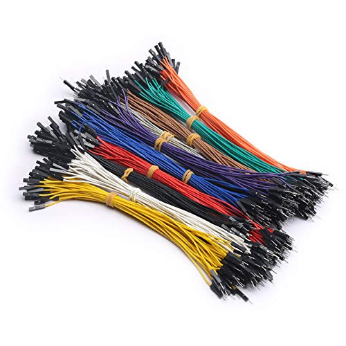 DEVMO Dupont Wire Jumper Cable Ribbon Multicolored 50pin 50PCS 20cm Male to Female Compatible with Arduino Breadboard SMT32 Arduino Raspberry Pi