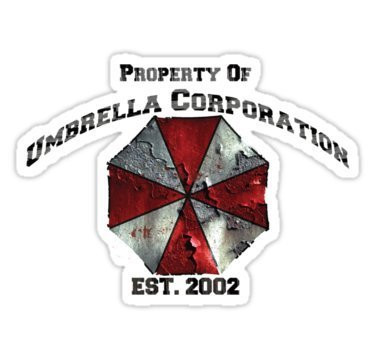 2x Umbrella Corporation Logo Dirty Sticker Decal Aufkleber 15cm Digital Print Resident Evil Windscreen Movie JDM DUB Auto Car Racing Notebook Laptop