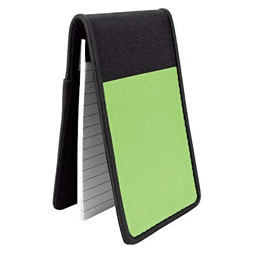 Jotter Note Pad with Card Pocket - Mini Business Memo Pad Holder - Pocket Memo Pads Book Cover for Business Professionals - Pocket Jotter Notebook, 30 Page Lined Notepad (Green) Jotter Note Pad with Card Pocket - Mini Business Memo Pad Holder - Pocket Memo Pads Book Cover for Business Professionals - Pocket Jotter Notebook, 30 Page Lined Notepad (Green)