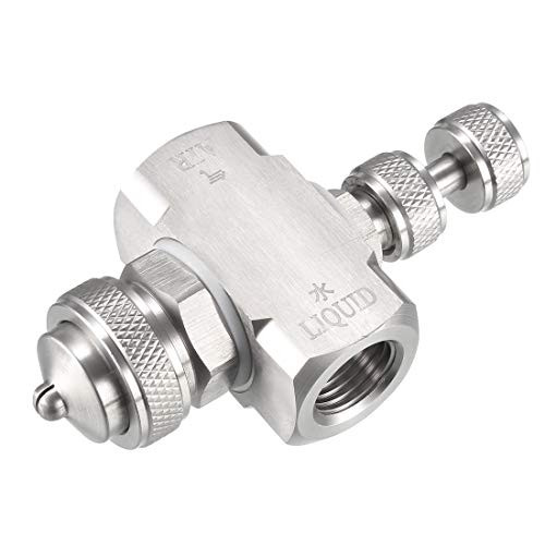 uxcell Air Atomizing Nozzle, 1/4BSPT Misting Low Pressure Siphon Fan-Shape Spray Tip