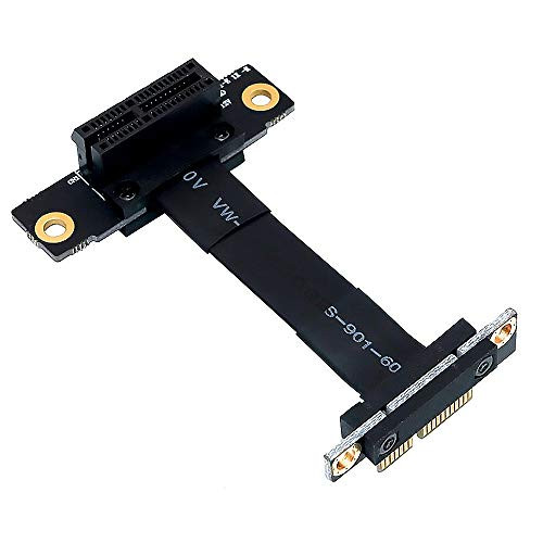 BQZYX+ Pcie Extension Cable pcie Riser Cable  PCI-e PCI Express 36PIN 1X Extension Cable(Dual Vertical 90 Degrees Direction)
