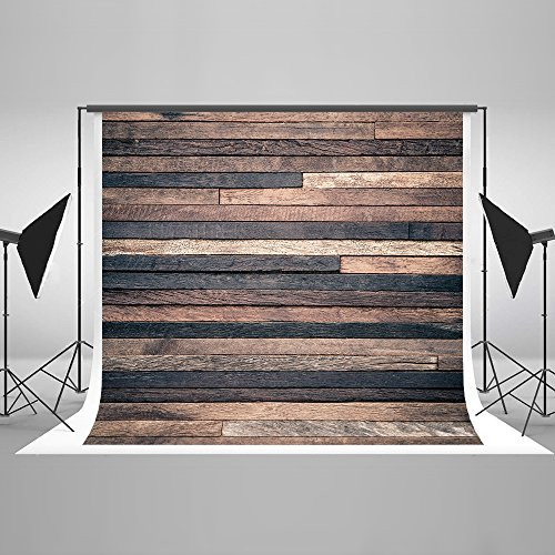 Kate7ft(W) x5ft(H) Dark Wood Photography Backdrop Retro Brown Wooden Photo Background Potrait Photo Studio Props for Photography Free Wrinkle Cotton Cloth