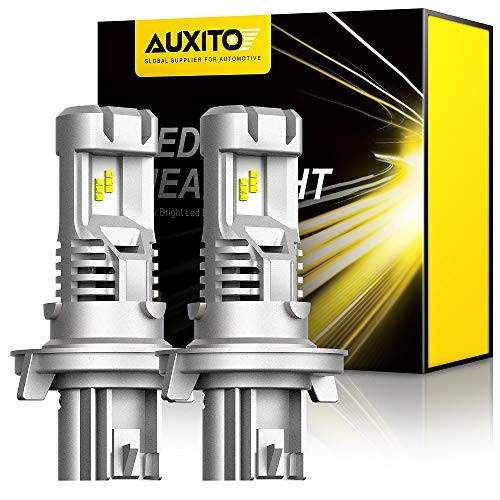 AUXITO Wireless 9008 H13 LED Headlight Bulbs, 12000LM Per Set, 6500K Xenon White, Slim High Low Dual Beam Headlight Hi/Lo, Pack of 2
