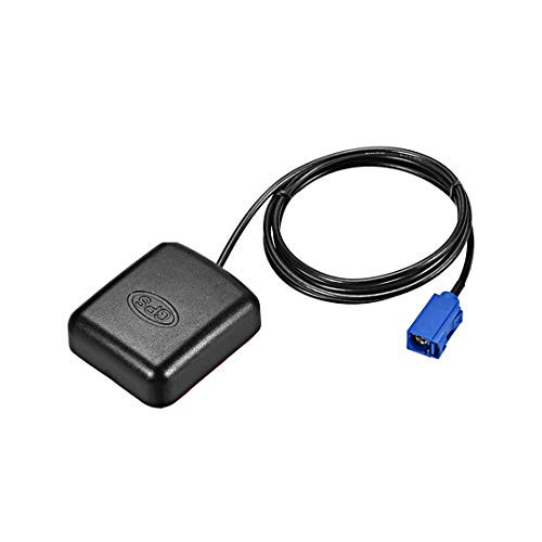 uxcell GPS Active Antenna Fakra-C Plug 28dB Aerial Connector Cable with Magnetic Mount 2 Meters Wire