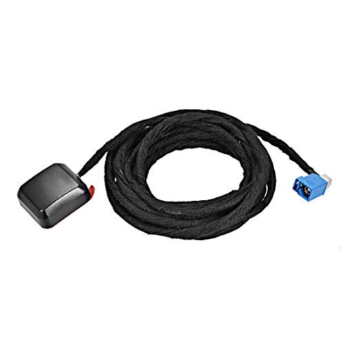 uxcell GPS Active Antenna Fakra-C Plug 90-Degree 28dB Aerial Connector Cable with Magnetic Mount 3 Meters Wire