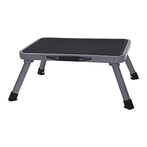 Ollieroo Step Stool Portable Lightweight Folding Steel Step Ladder with Non Skid Rubber Platform One Step 330-Pound Capacity Ollieroo Step Stool Portable Lightweight Folding Steel Step Ladder with Non Skid Rubber Platform One Step 330-Pound Capacity