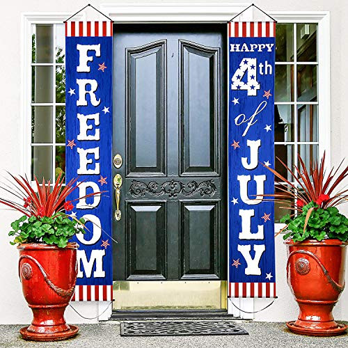 Fourth of July Decoration Patriotic Porch Sign Welcome Sign Decoration Set 4th of July Patriotic Welcome Banner Patriotic Party Supply Decor Independence Day Decorations (Blue Red 4th of July) Fourth of July Decoration Patriotic Porch Sign Welcome Sign Decoration Set 4th of July Patriotic Welcome Banner Patriotic Party Supply Decor Independence Day Decorations (Blue Red 4th of July)