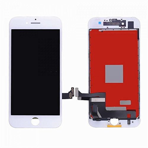 ZTR Replace LCD Glass Screen Fits iPhone 8 Plus 5.5 inch Digitizer Assembly Full Complete Frame Set Display Replacement (White)