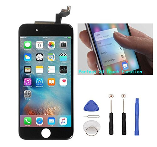 ZTR Black LCD Display Touch Digitizer Screen Assembly Replacement for iPhone 6s 4.7 inch