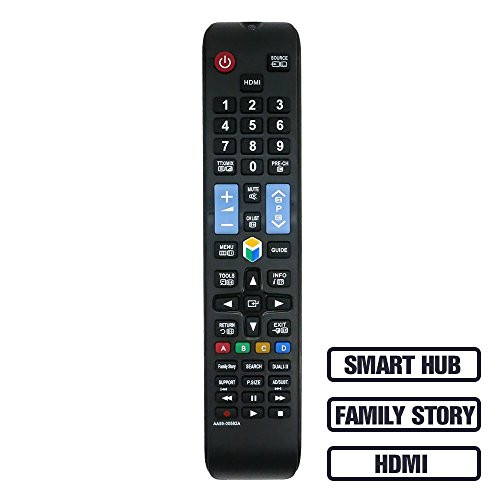 LuckyStar Universal Replacement Lost Remote Control for Samsung AA59-00582A TV / Smart TV / 3D / LED / HDTV, Compatible with AA59-00580A AA59-00637A BN59-00857A UN32EH4500 UN46ES6100F UN32EH5300