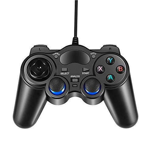 JDROAD Wired USB Game Controller Joystick for Computers (Windows XP / 7/8 / 10) and steam and Android & PS3