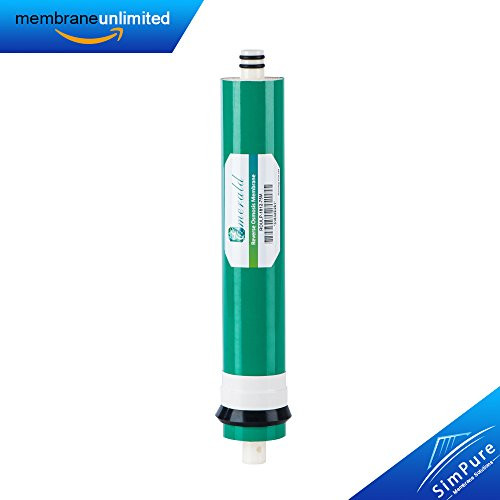 Reverse Osmosis 75GPD Membrane, Membrane Solutions RO Reverse Osmosis Universal Compatible Replacement RO, Green, 1-Pack