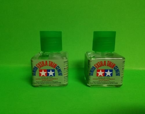 2 Pack TAMIYA 87038 Extra Thin Cement Glue FINE TIP 40ML