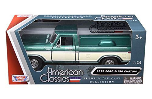 Motormax 1979 Ford F-150 Green/Cream Pickup Truck 1/24 DIECAST Model