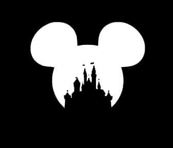 Makarios LLC Mickey Castle Silhouette Decal Vinyl Sticker Cars Trucks Vans Walls Laptop MKR| WHITE |4.25 x 5.5 IN|MKR116