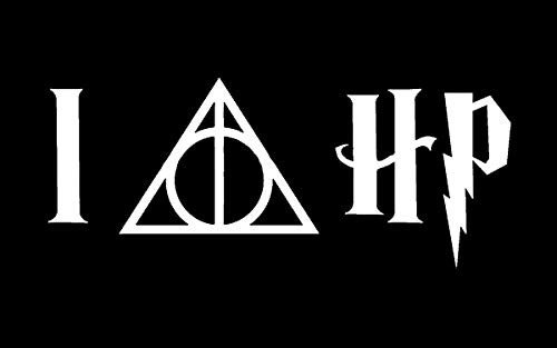 Makarios LLC Harry Potter Love Cars Trucks Vans Walls Laptop MKR| White |5.5 x 2.25|MKR401