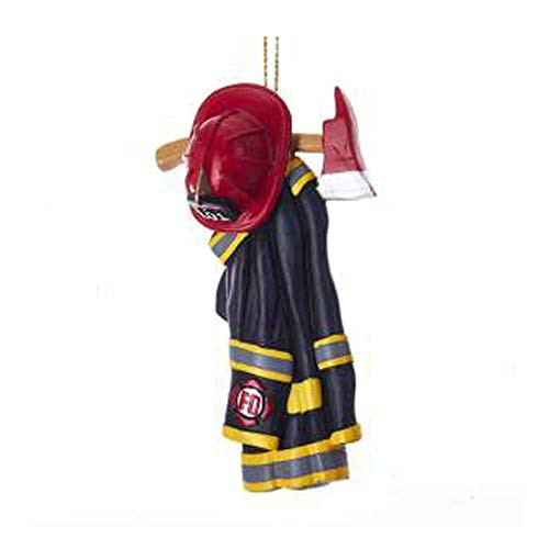 Kurt Adler RESIN FIRE FIGHTER UNIFORM ORNAMENT