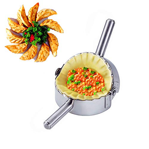 BellaBetty Dumpling Maker - Empanada Press/Stainless Steel Pie Ravioli/Pierogi/Dumpling Mold Wrappers Kitchen Accessories (4.75" Large)