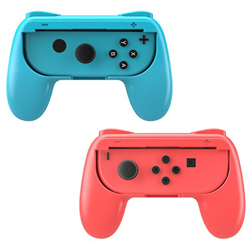 MoKo Grip for Nintendo Switch Joy-Con, 2-Pack Switch Controller Grip Handle Kit for Nintendo Switch Joy-Con (Red and Blue) MoKo Grip for Nintendo Switch Joy-Con, 2-Pack Switch Controller Grip Handle Kit for Nintendo Switch Joy-Con (Red and Blue)