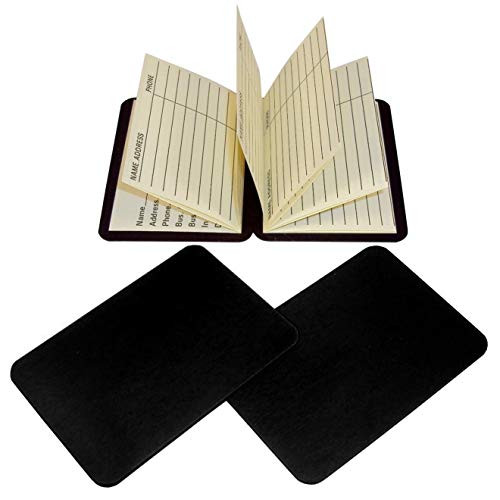 Magnetic Wallet Address Book - Credit Card Size Address Book - Pocket Address Book, Keep Contact Info Handy at All Times - Set of 2